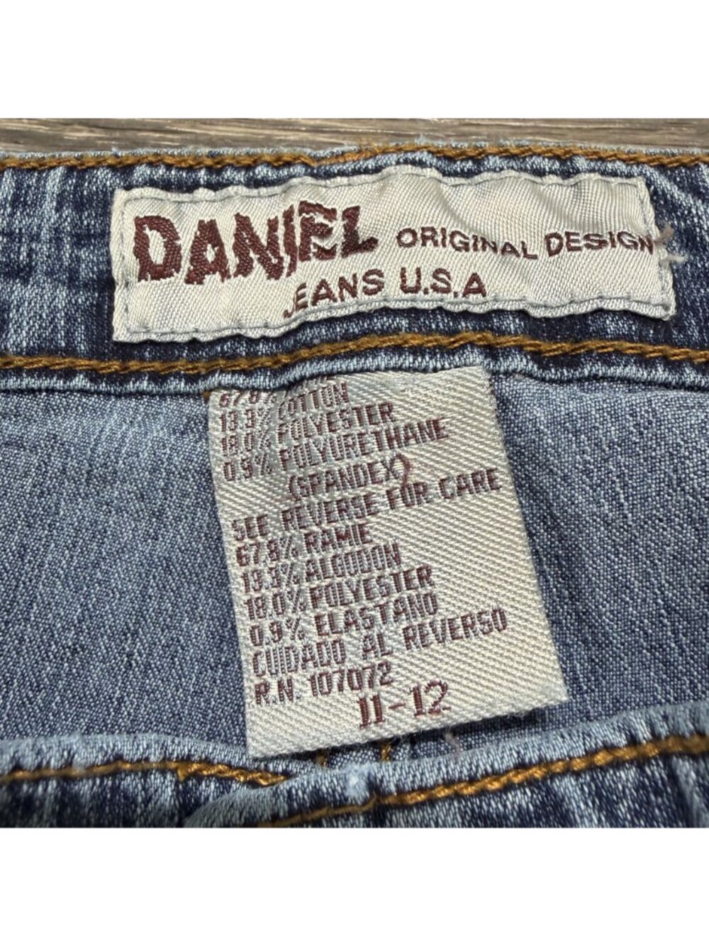 Daniel Y2K Embroidered Sequin Bootcut Jeans 11-12 Butterfly Floral Whimsy Denim - Picture 4 of 16